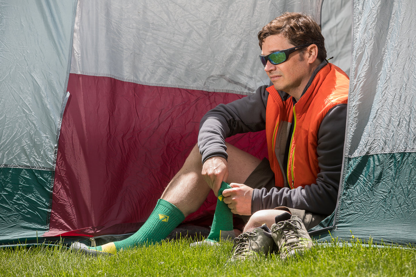 Atacama Performance Crew Sock - "Pride of Burlington" 2 Pair (4 Socks)