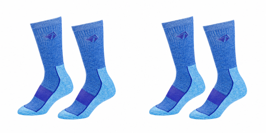 Atacama Performance Crew Sock - "Crater Lake" 2 Pair (4 Socks)