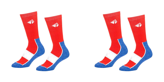 Atacama Performance Crew Sock - "Old Glory" 2 Pair (4 Socks)