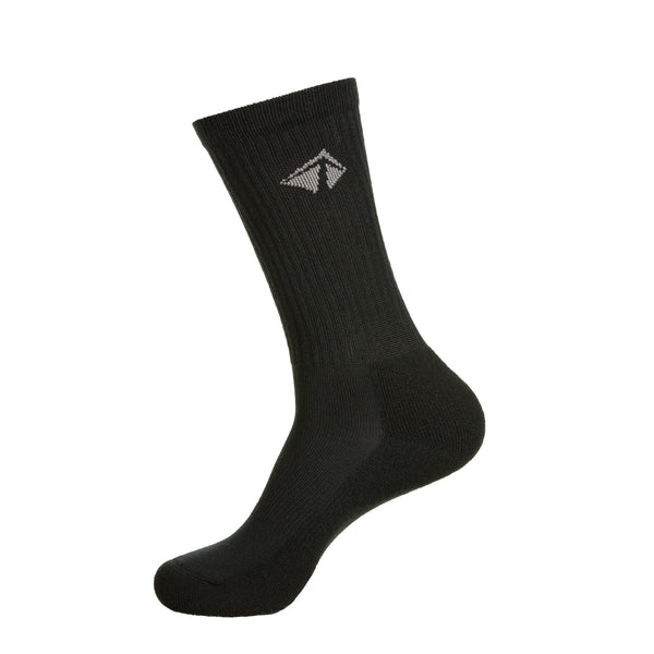 Atacama Performance Crew Sock - "All Blacks" 2 Pair (4 Socks)