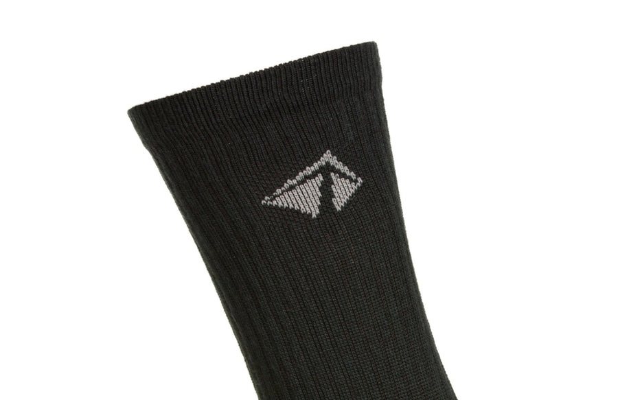 Atacama Performance Crew Sock - "All Blacks" 2 Pair (4 Socks)