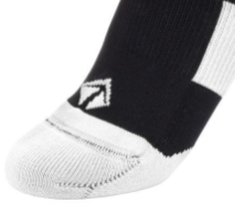 Tech-Lite Performance Socks - Black with White Logo: 2 Pair (4 Socks)
