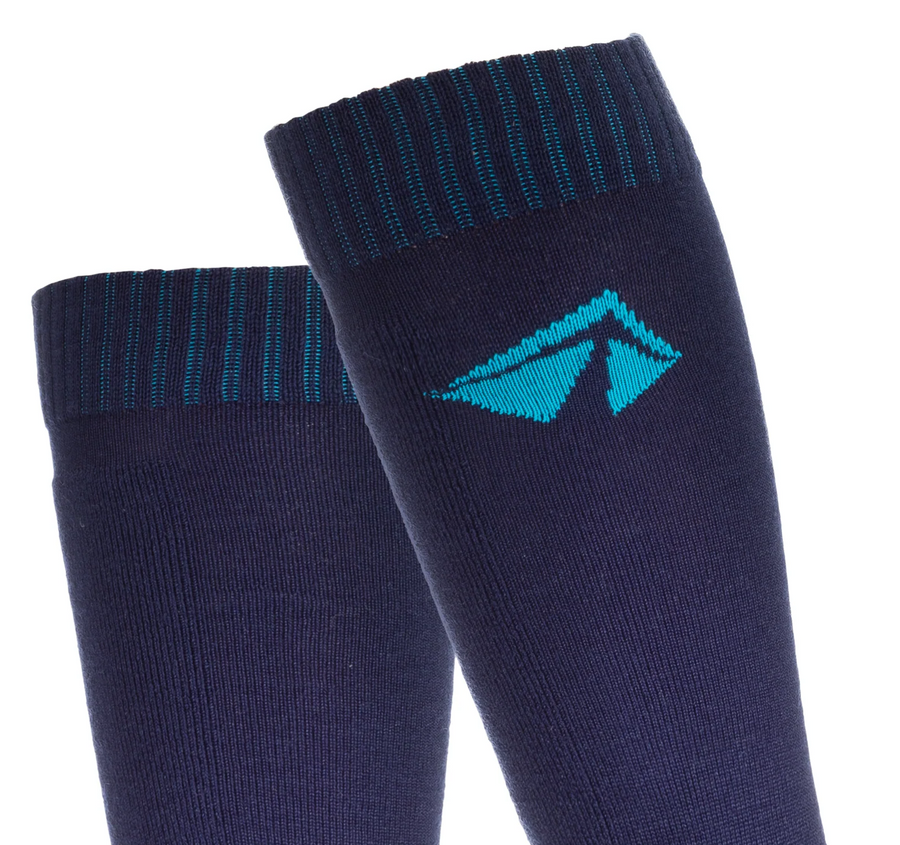 Ski-Lite Performance Ski Sock - Medium/Turquoise - lift23