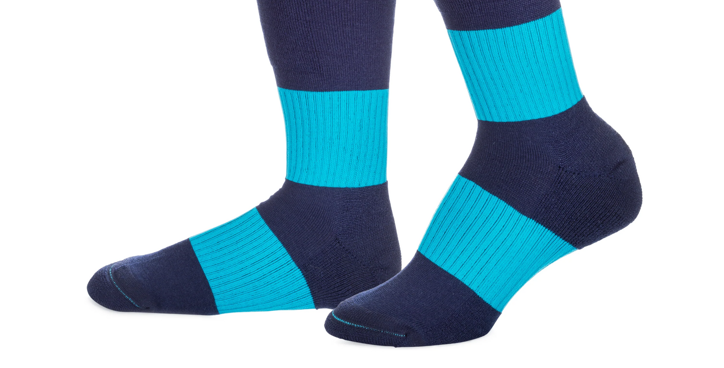 Ski-Lite Performance Ski Sock - Medium/Turquoise