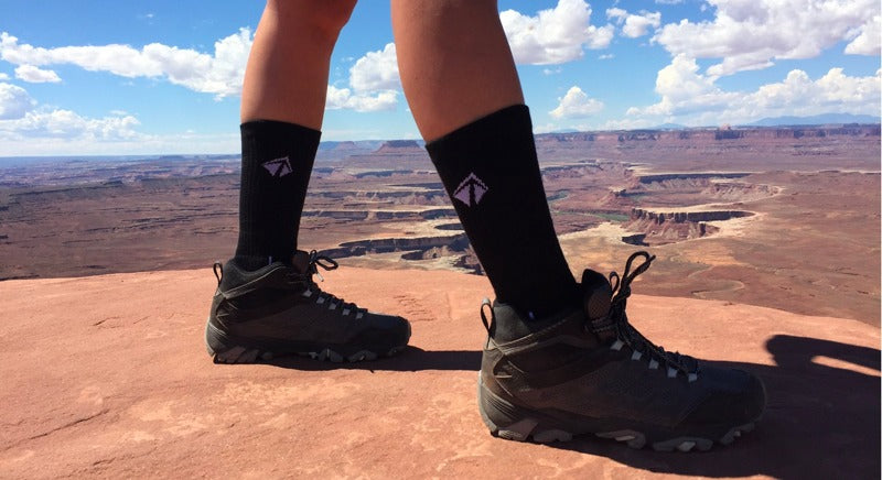 Atacama Performance Crew Sock - "All Blacks" 2 Pair (4 Socks)