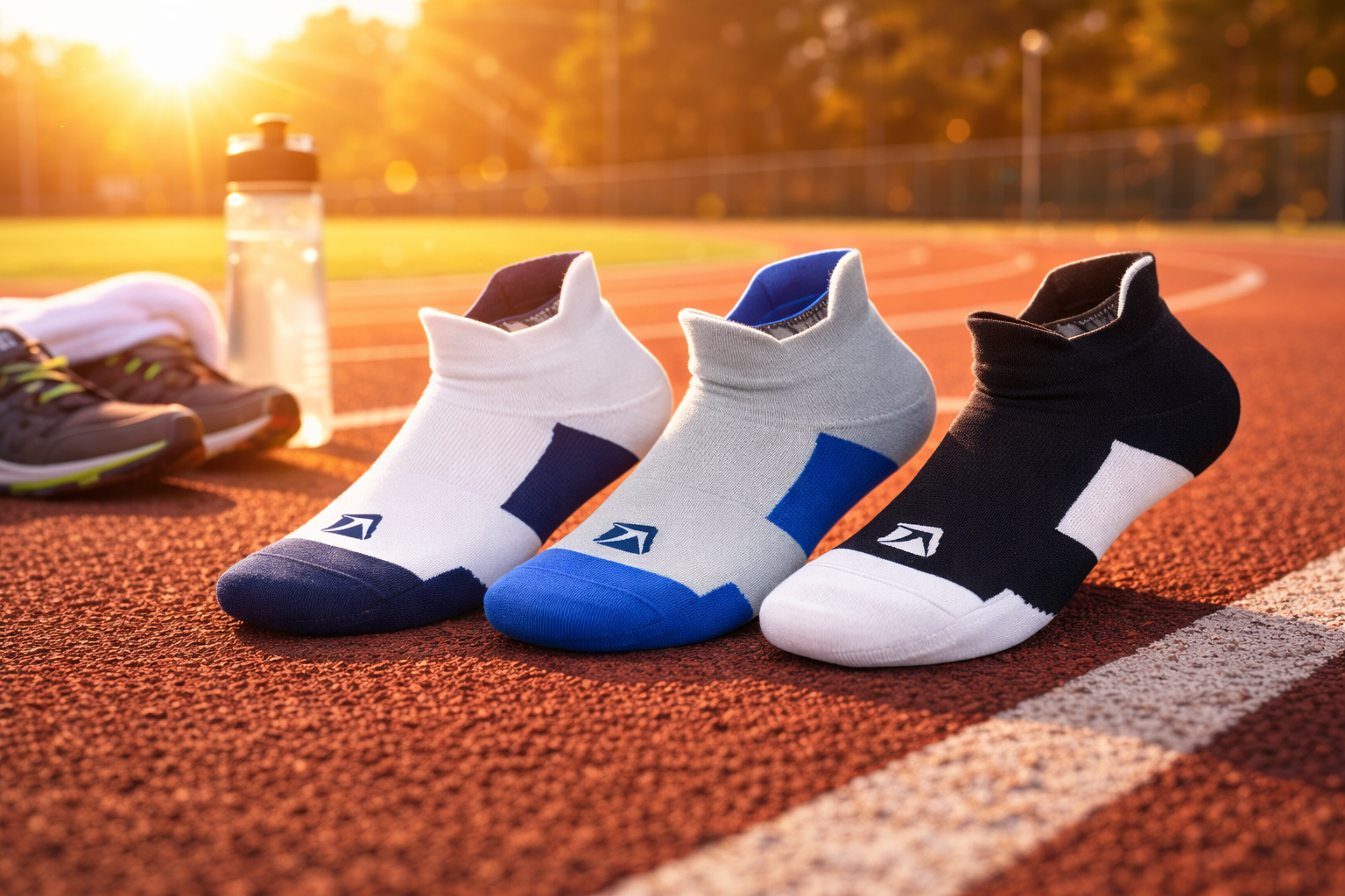 Lift23 tech-lite sock collection on running track
