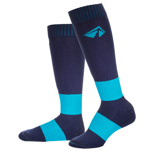 Ski-Lite Performance Ski Sock - Medium/Turquoise - lift23