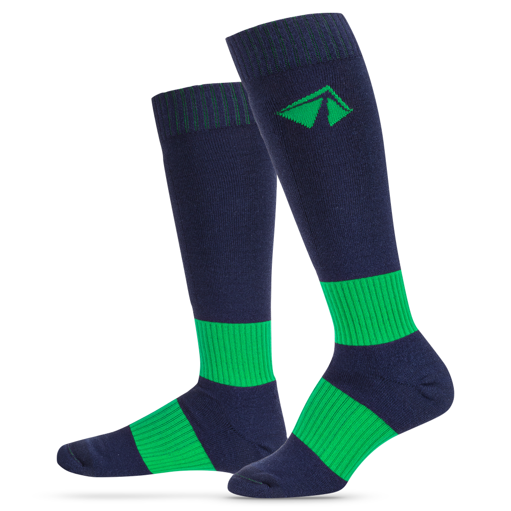 Ski-Lite Performance Ski Sock - Small/Green - lift23